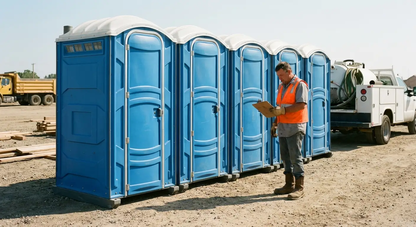 Portable toilet site planning and placement logistics in Greensboro, NC